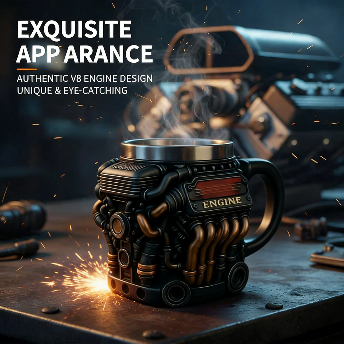 ⚡✨🚘️Ultimate Engine Theme Gift Mug · The Dream Choice for Car Enthusiasts