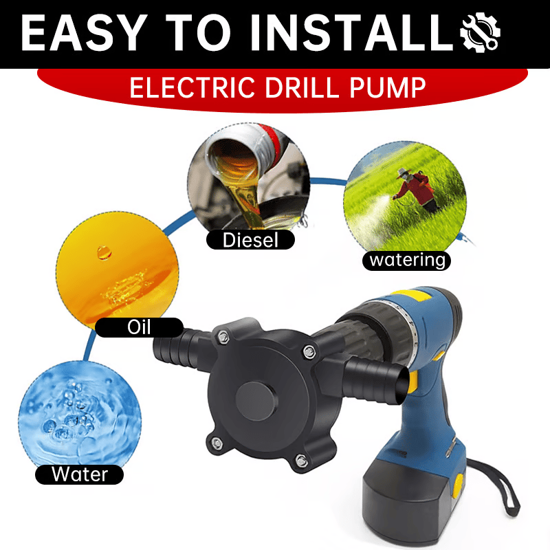 🔥 HOT SALE 49% OFF👨🌾🔥Portable Electric Drill Pump