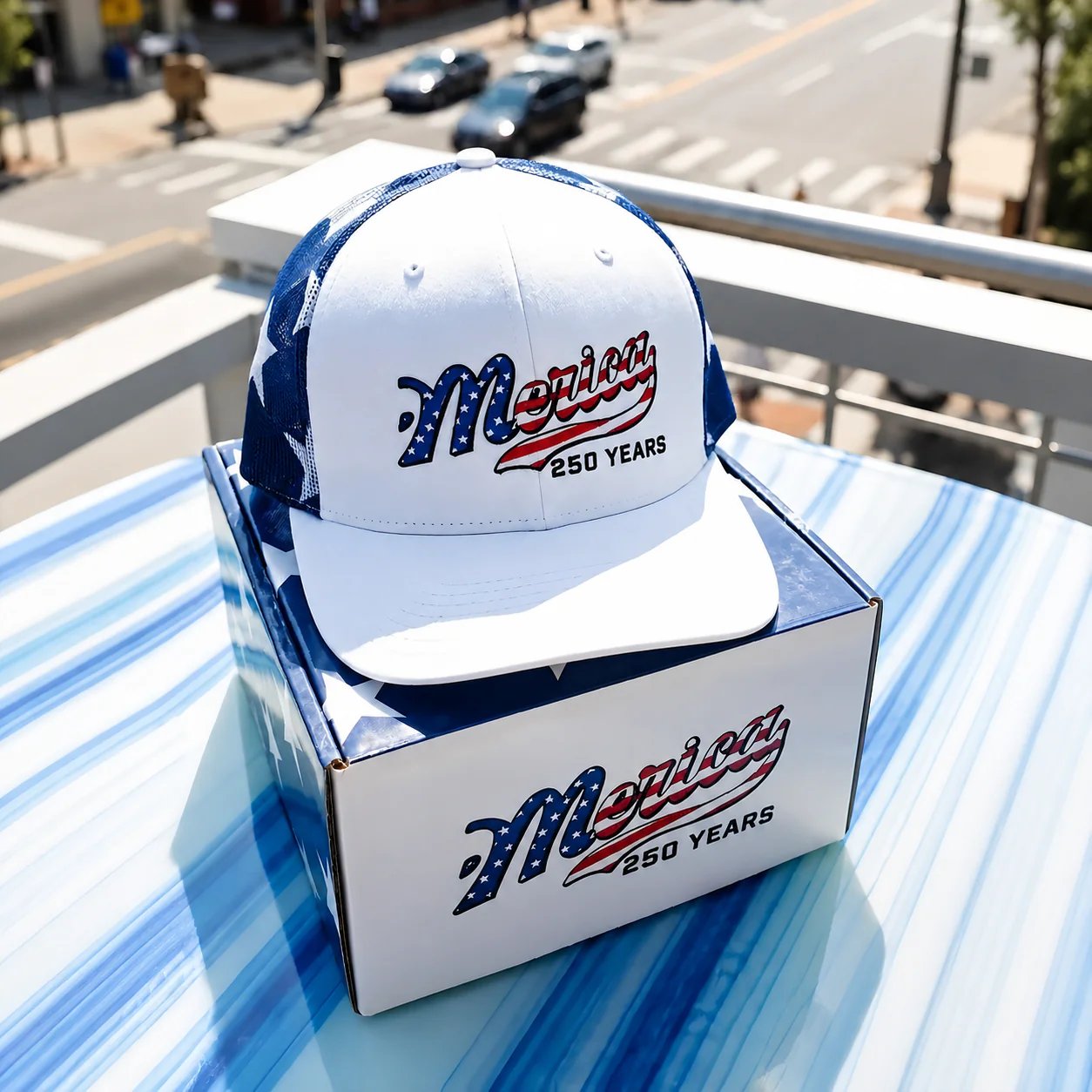🔥LAST DAY 49% OFF - 🇺🇸 Merica 250 Years Embroidered Mesh Back Trucker Hat✨(Breathable & Lightweight Comfort & Unisex Fit)