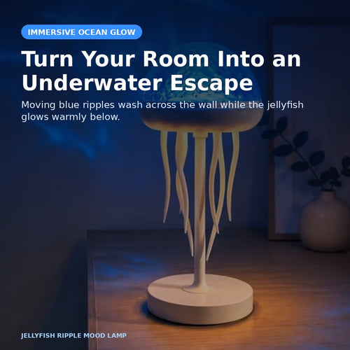 Color-Changing Jellyfish Ambient Lamp – Dreamy Ocean Night Light
