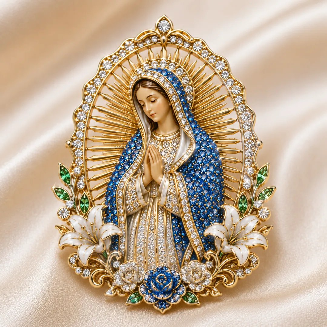 ❤️Last Day 50% OFF - 🙏 Sacred Heart of Jesus Brooch(3D)
