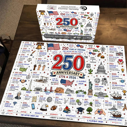 ⭐🗽 Patriotic America Jigsaw Puzzle 1000 Pieces 🎁 Buy 2 Free Shipping