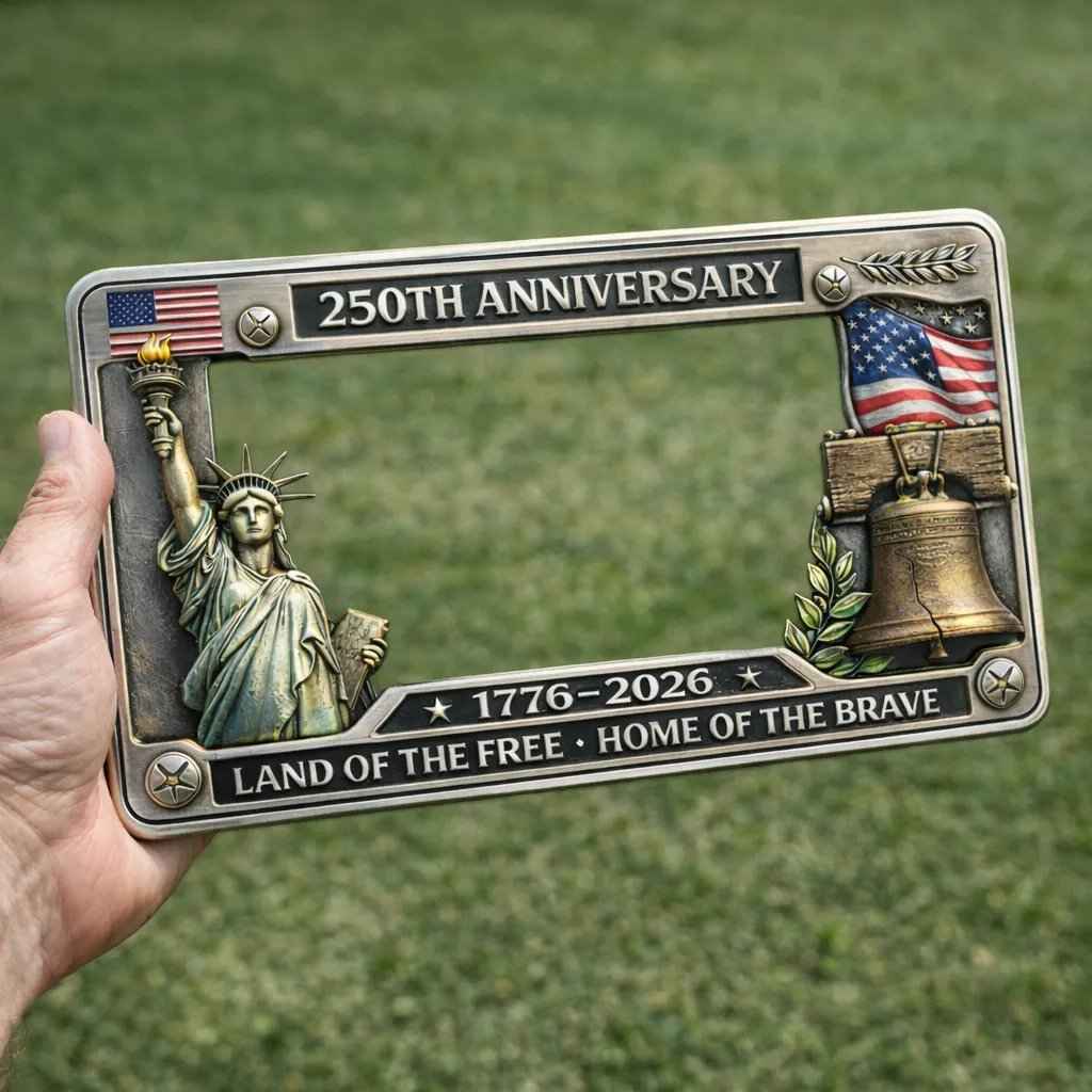 🔥 50% OFF Today Only 🗽🇺🇸 250th Anniversary Commemorative License Plate Frame🚗