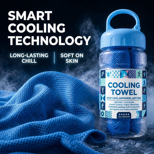 🔥Today's Event ⏰BUY 1 Get 1 FREE-🏃❄️Cold Sweat Towel You Can Use Anywhere, Anytime! Reusable Soft Absorbent Cooling Portable