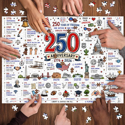 ⭐🗽 Patriotic America Jigsaw Puzzle 1000 Pieces 🎁 Buy 2 Free Shipping