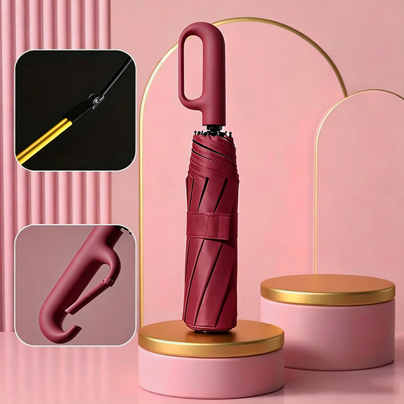 ☔Portable Automatic Folding Umbrella-Windproof Waterproof with Loop Buckle