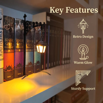 Library Lantern-Decorative Bookshelf Lighting