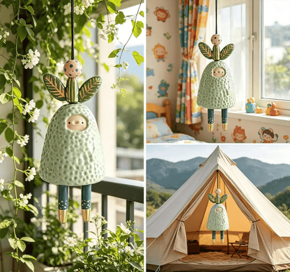 🌟🐶Hand-painted wind chime featuring cute animals🎐