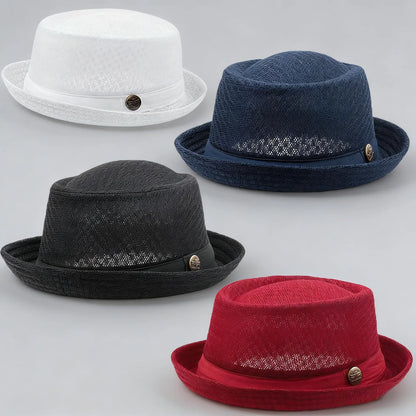 🏷️ Limited Time Sale — Summer Pork Pie Hat 🎩 Breathable, Cool & Stylish