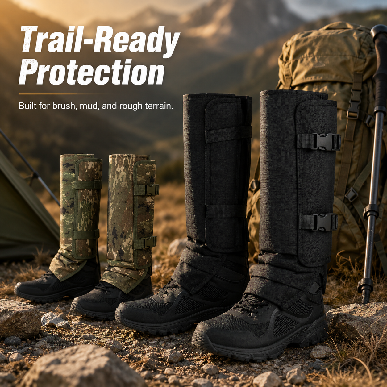 🐍 Snake Guard Leg Gaiters – Heavy-Duty Outdoor Protection