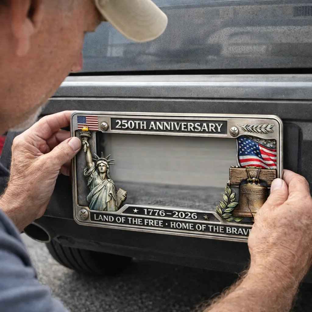 🔥 50% OFF Today Only 🗽🇺🇸 250th Anniversary Commemorative License Plate Frame🚗