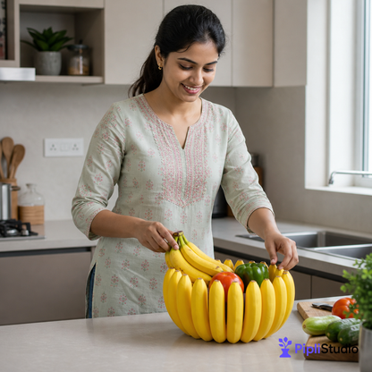 Banana Bowl – Fruit, Vegetable Storage Container & Organizer