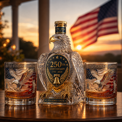 🦅🦅Hawk Whiskey Bottle&Cup -250th Anniversary Commemorative Bottle&Cup