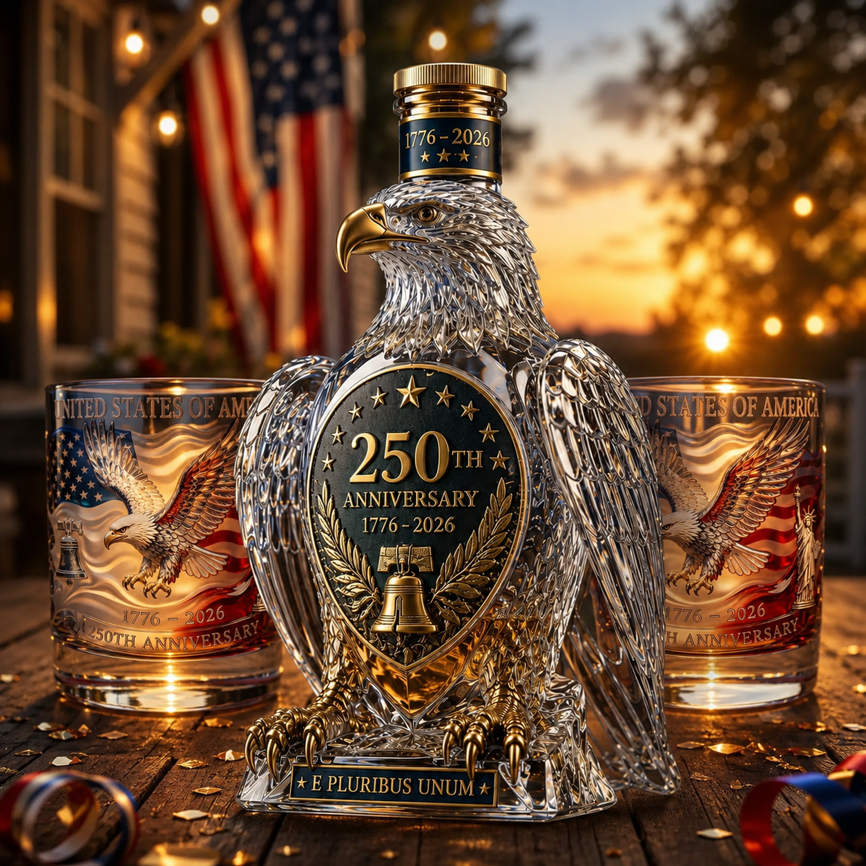🦅🦅Hawk Whiskey Bottle&Cup -250th Anniversary Commemorative Bottle&Cup