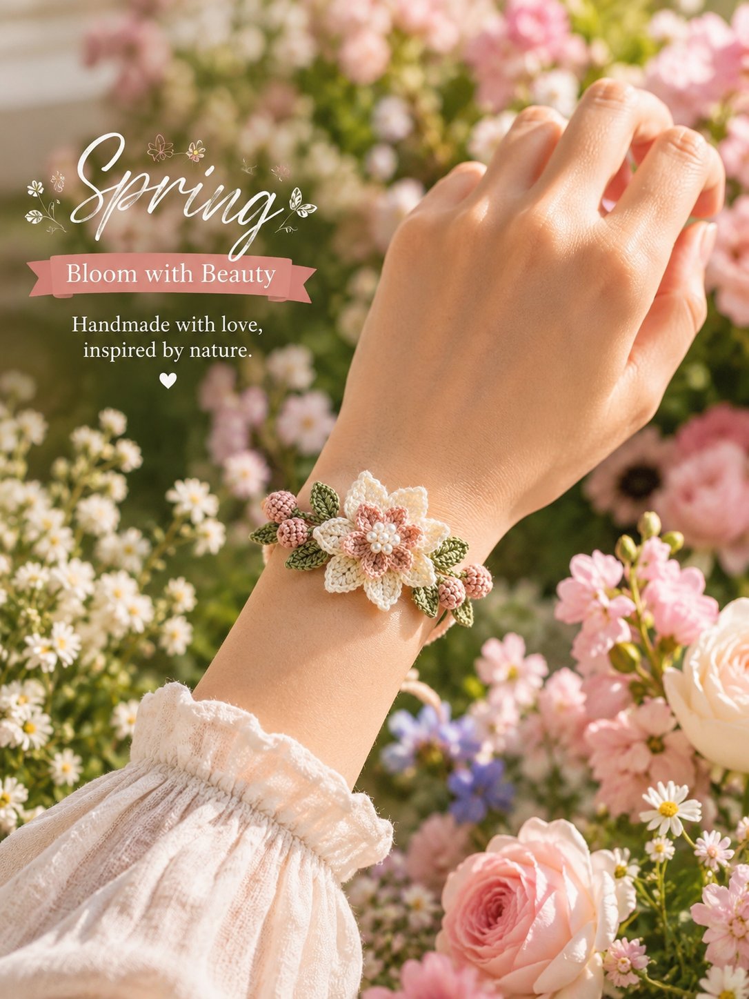 🔥 Last Day 49% OFF - DIY Nature-Inspired Crochet Bracelet Kit