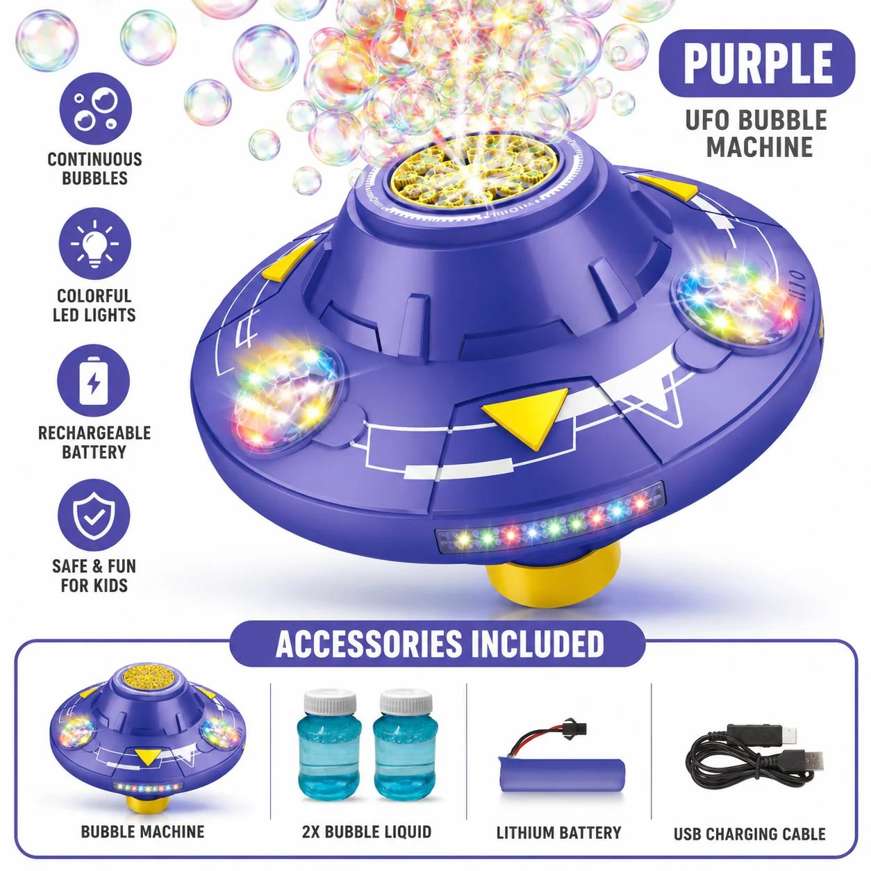 UFO Moving Bubble Machine