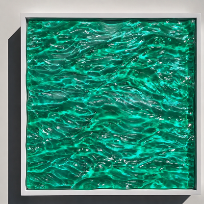 🌊 Handmade 3D Epoxy Resin Ocean Wave Art