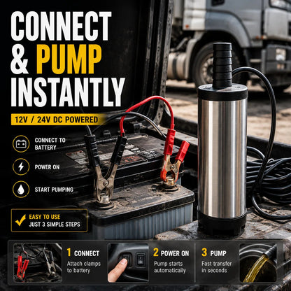 🔥Father's Day Sale 49% OFF🚜 DC 12V/24V Portable Submersible Fuel Transfer Pump