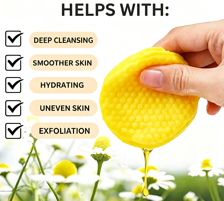 🏆#1 Bestseller🏆 - ✨Turmeric Cleansing Exfoliating Pads Facial Cleansing Skincare🫚🌿