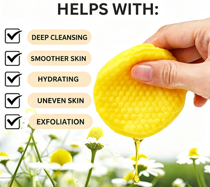 🏆#1 Bestseller🏆 - ✨Turmeric Cleansing Exfoliating Pads Facial Cleansing Skincare🫚🌿