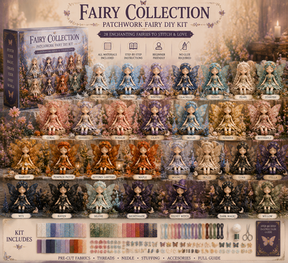 ✨ 40% OFF TODAY – Fairy Patchwork DIY Collection