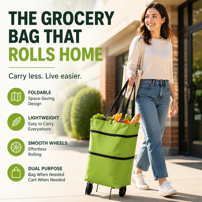🔥 LAST DAY – BUY 1, GET 1 FREE! Roll Your Groceries Home Without the Heavy Lifting
