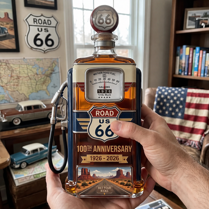 Road 66 1926-2026 100th Anniversary Whiskey Bottle
