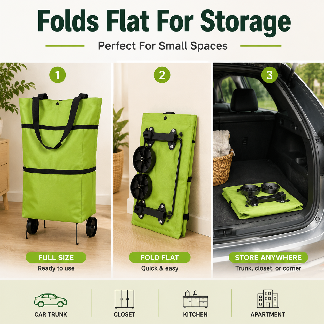 🔥 LAST DAY – BUY 1, GET 1 FREE! Roll Your Groceries Home Without the Heavy Lifting