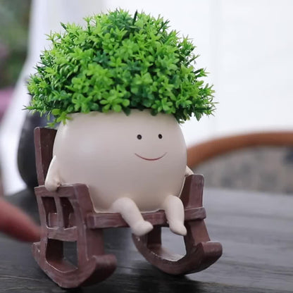 Last Day 49% OFF🔥Smily Face Garden Planter Pot