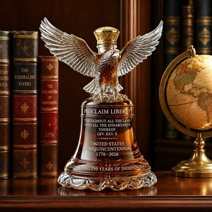 🔥✨ American Eagle Liberty Bell Decanter🦅 A Masterpiece of Craftsmanship and Strength