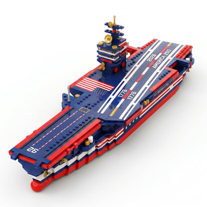 America 250 Tribute Aircraft Carrier Brick Set