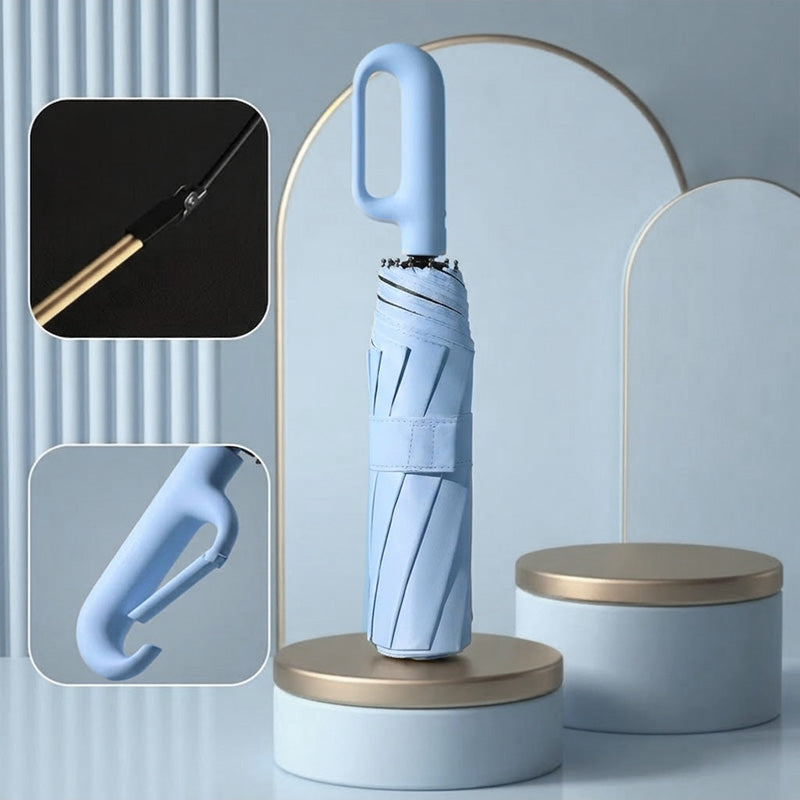 ☔Portable Automatic Folding Umbrella-Windproof Waterproof with Loop Buckle