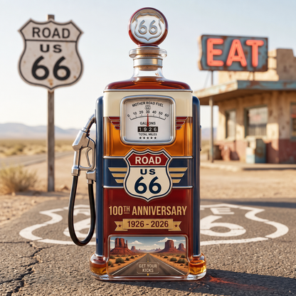 Road 66 1926-2026 100th Anniversary Whiskey Bottle