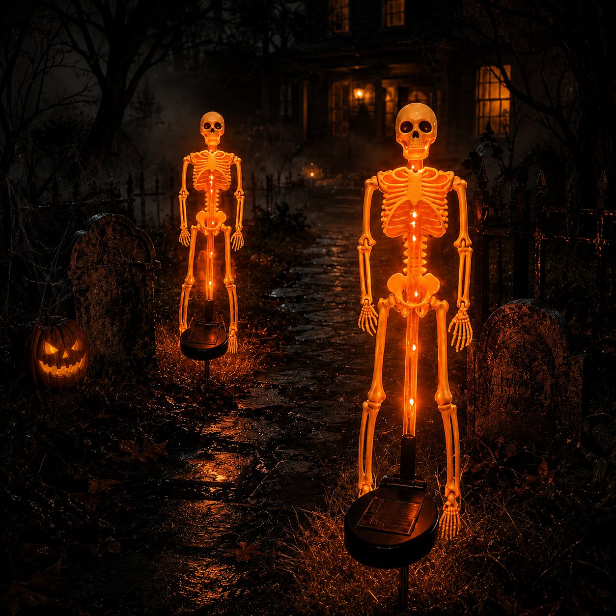 💀 Early Halloween Sale — Solar Skeleton Yard Stake