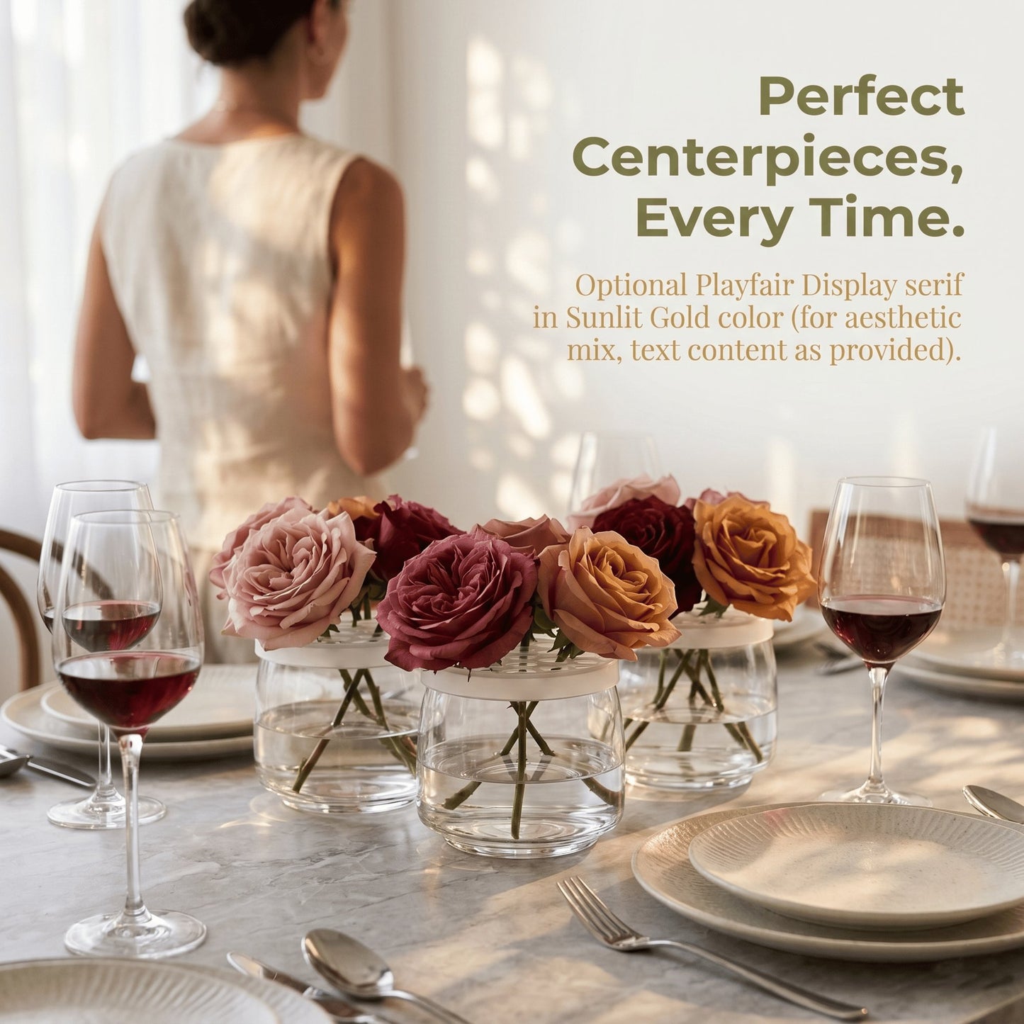🌸🔥Reusable Silicone Flower Arranging Grid, Stretches Over The Rim of Vase, Self-Grips to Glass, for Easy Flower Arranging