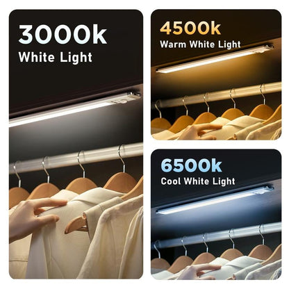 💡 Light Up the Dark | Wireless Motion Sensor Under-Cabinet LED Night Light with 1500mAh Rechargeable Battery 🌙