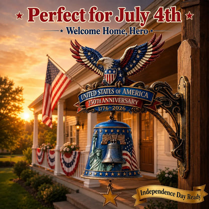 🦅USA 250th Anniversary Patriotic Wall Bell– A Grand Celebration of 250 Years of Freedom (1776-2026)