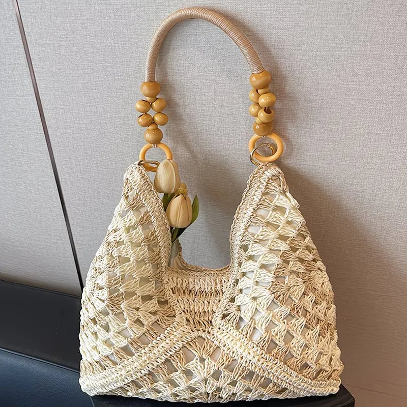 🌿 Chic Handmade Woven Bag — Natural Style, Everyday Elegance