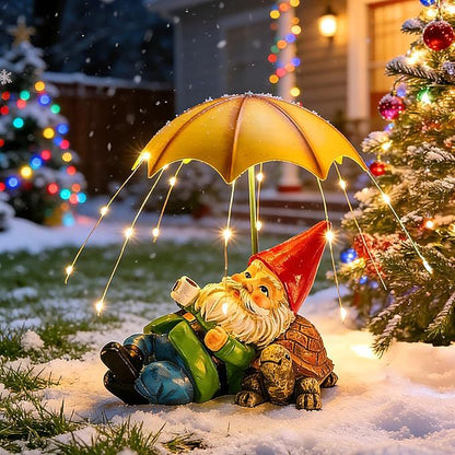 Solar Tabby Cat Garden Statue with Lantern Light
