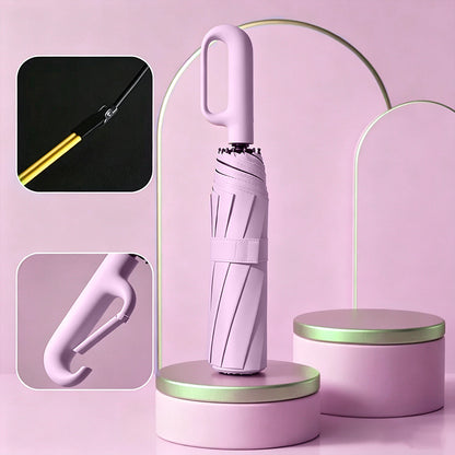 ☔Portable Automatic Folding Umbrella-Windproof Waterproof with Loop Buckle