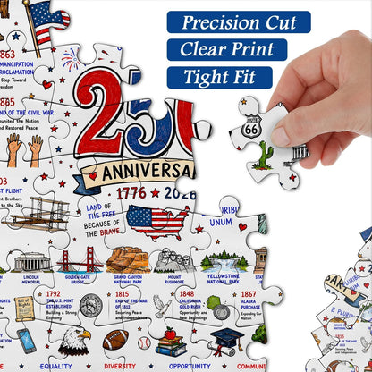 ⭐🗽 Patriotic America Jigsaw Puzzle 1000 Pieces 🎁 Buy 2 Free Shipping