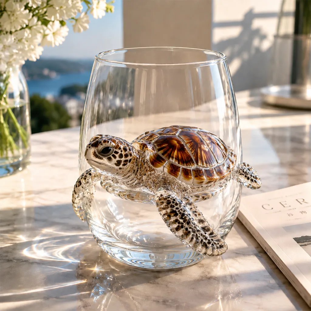 🌊The Perfect Beach House Gift🐙3D Ocean Animal Artisan Glassware Collection