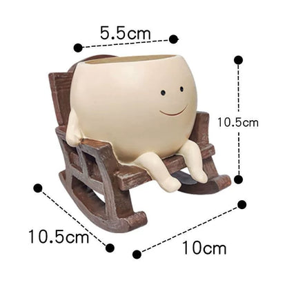 Last Day 49% OFF🔥Smily Face Garden Planter Pot