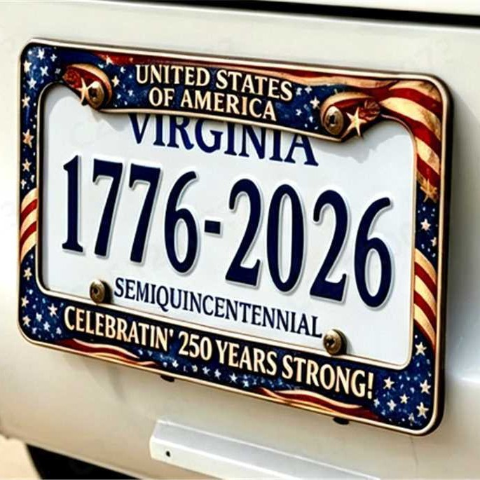 🔥 50% OFF Today Only 🗽🇺🇸 250th Anniversary Commemorative License Plate Frame🚗