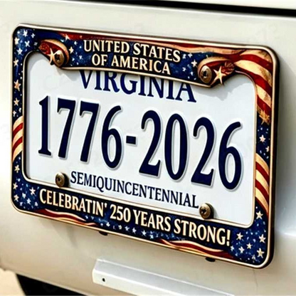 🔥 50% OFF Today Only 🗽🇺🇸 250th Anniversary Commemorative License Plate Frame🚗