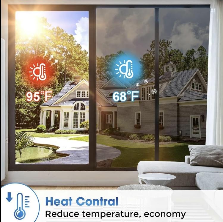 🔥Last Day 49% OFF - Window Privacy Film One Way, UV Sun Blocking, Heat Control