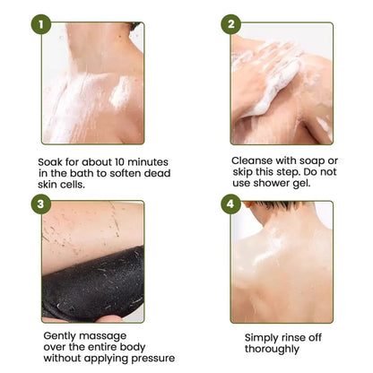 Soft Rubber Shower Scrubber for Efficient Cleansing Body🚿