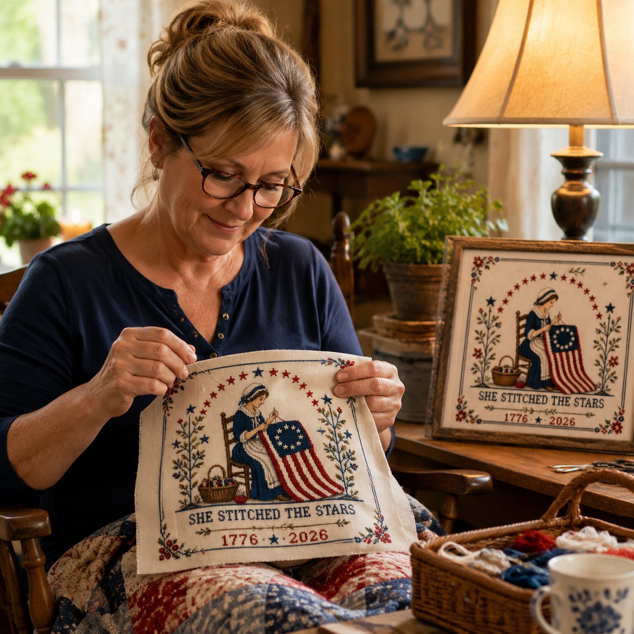 🔥Stitching Memories Beneath the Stars – Commemorative Cross Stitch Kit
