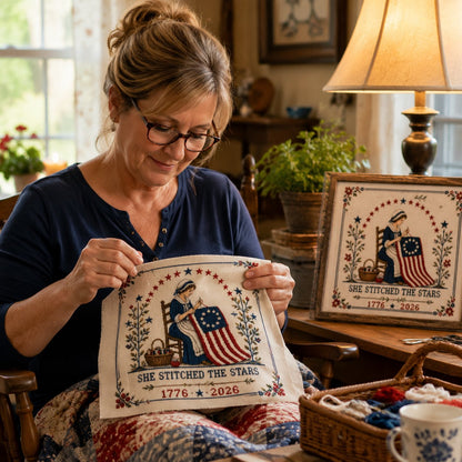 🔥Stitching Memories Beneath the Stars – Commemorative Cross Stitch Kit