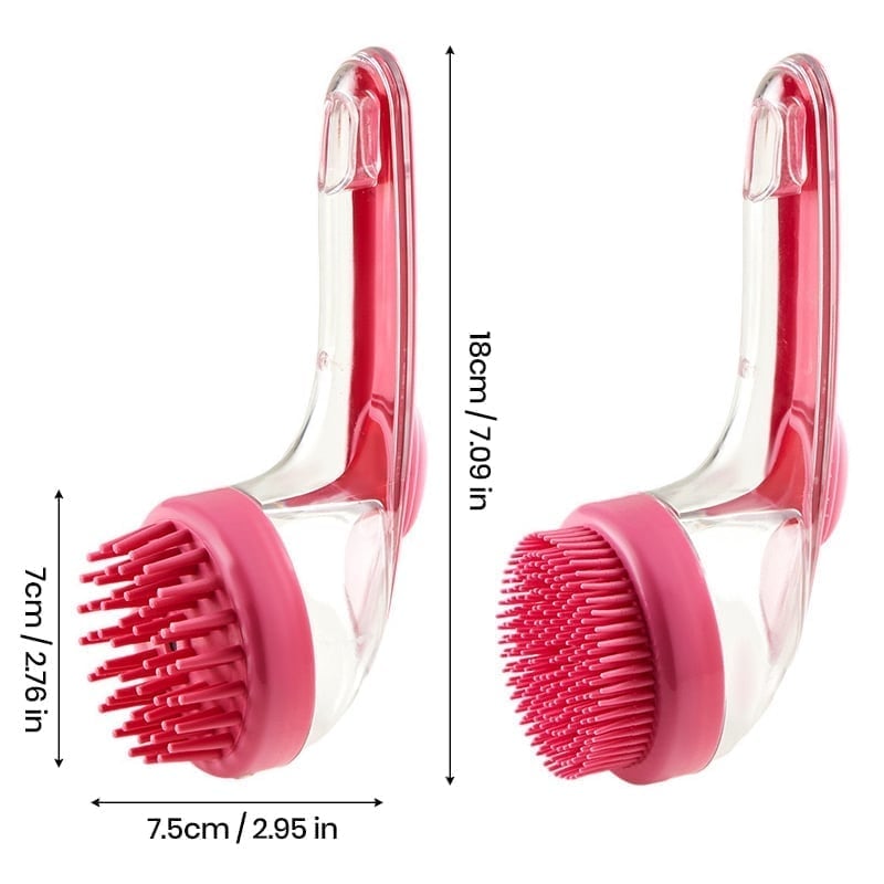 Red / Coarse Bristle + Fine Bristle